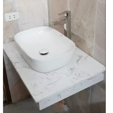 Bàn đá Lavabo cao cấp trắng