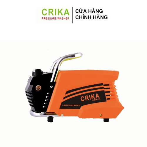 Máy rửa xe áp lực cao bán công nghiệp dạng nằm có núm vặn Crika 2200w