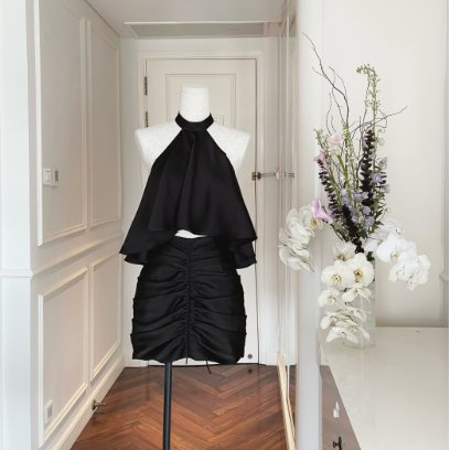 Lịch sử giá Sét yếm váy đen dài kèm áo trắng thời trang hàn quốc , amelia  cập nhật 3/2024 - Mua Thông Minh